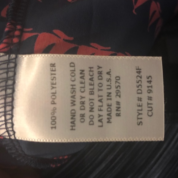 Navy blue and red dress - Picture 5 of 6